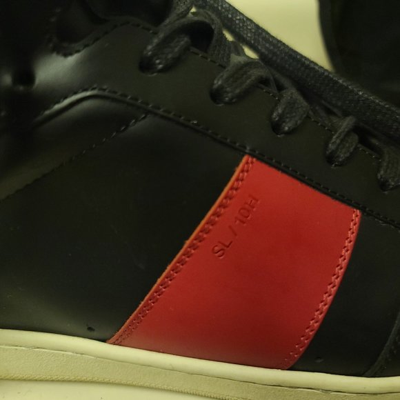 *RARE* Saint Laurent YSL Men's Red Black - Picture 5 of 10